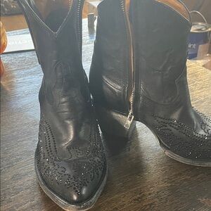 Old Gringo Black Studded Heeled Boots